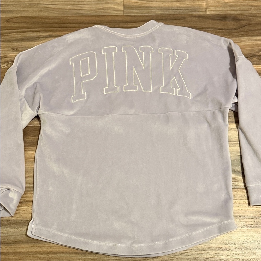 Victoria's Secret PINK Velour Varsity Pullover Jogger Set Women’s Sz.S Y2K - Picture 10 of 16